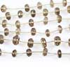 Natural Smoky Quartz Faceted Beads Strand Length is 7 Inches and Size 7mm Approx 